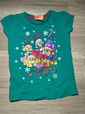 Nickelodeon Teal "Present Patrol" Paw Patrol Holiday Tee